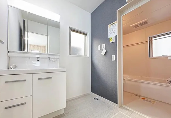 相模原市中央区宮下本町3丁目の新築戸建て1の洗面化粧台の写真