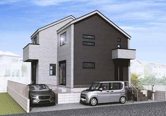 相模原市緑区若葉台1丁目の新築戸建ての外観の写真