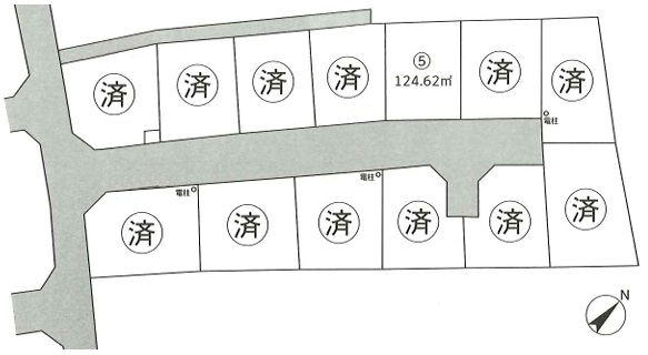 相模原市南区古淵1丁目の土地、区画5の区画図