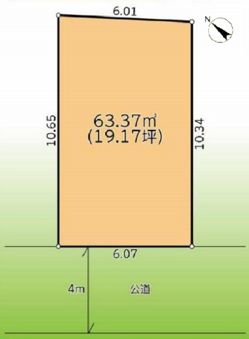 相模原市南区大野台4丁目の土地の区画図