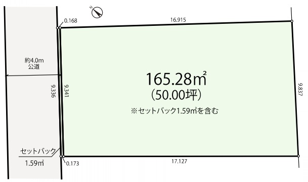 相模原市南区相模大野5丁目の土地の区画図