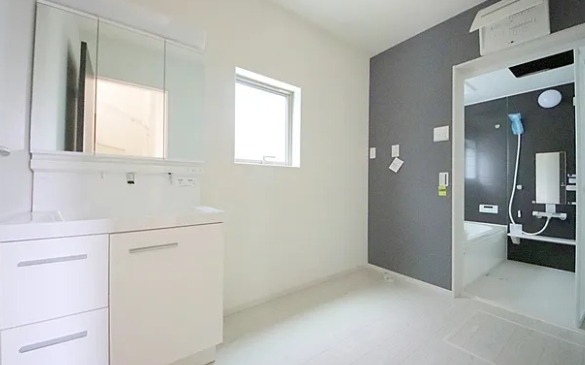 相模原市南区相南2丁目の新築戸建て1の洗面化粧台の写真