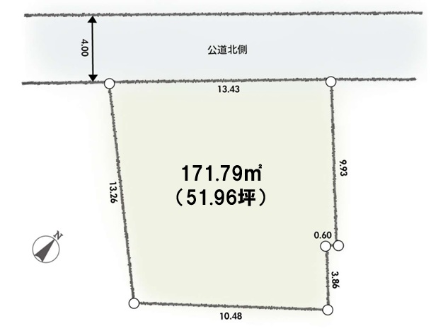 相模原市南区豊町の土地の区画図