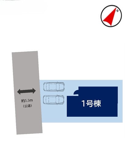 相模原市緑区町屋2丁目の新築戸建て1の区画図の写真