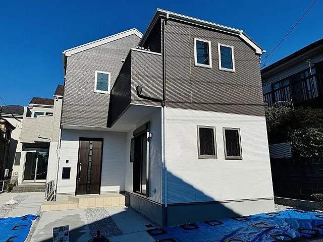 八王子市富士見町の新築戸建て1号棟の外観の写真