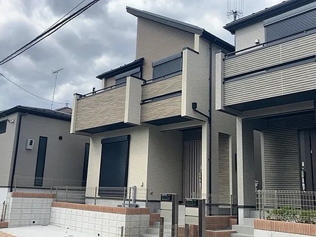 八王子市富士見町の新築戸建て1号棟の外観の写真