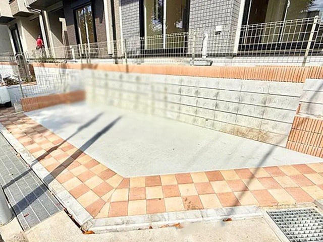 八王子市富士見町の新築戸建て3号棟の駐車場の写真