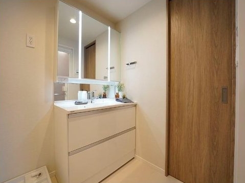 八王子市初沢町の中古マンションの洗面化粧台の写真