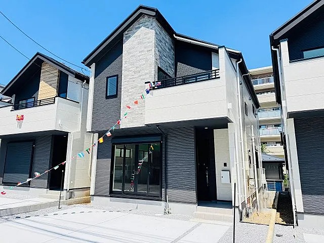 八王子市東浅川町の新築戸建て2号棟の外観の写真