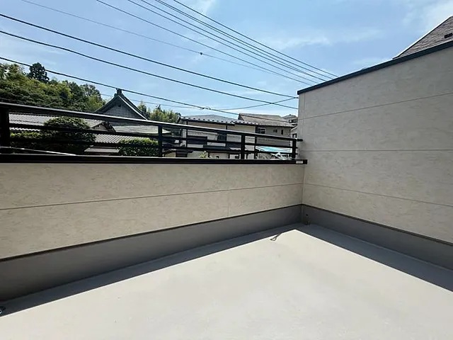 八王子市東浅川町の新築戸建て4号棟のバルコニーの写真