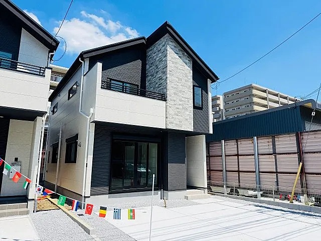 八王子市東浅川町の新築戸建て4号棟の外観の写真