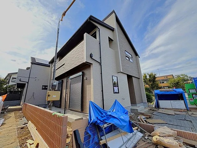 八王子市上柚木の新築戸建て1号棟の外観1枚目の写真