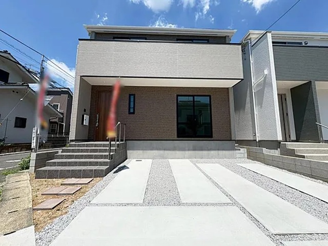 八王子市清川町の新築戸建て1号棟の駐車場の写真