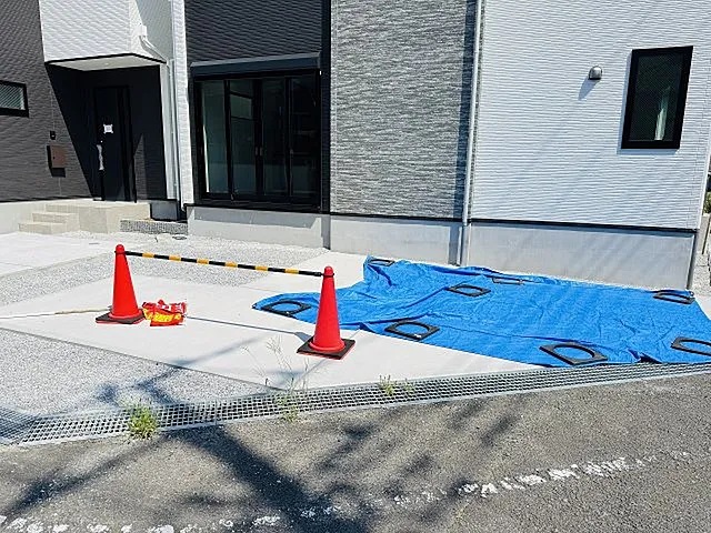 八王子市清川町の新築戸建て2号棟の駐車場の写真