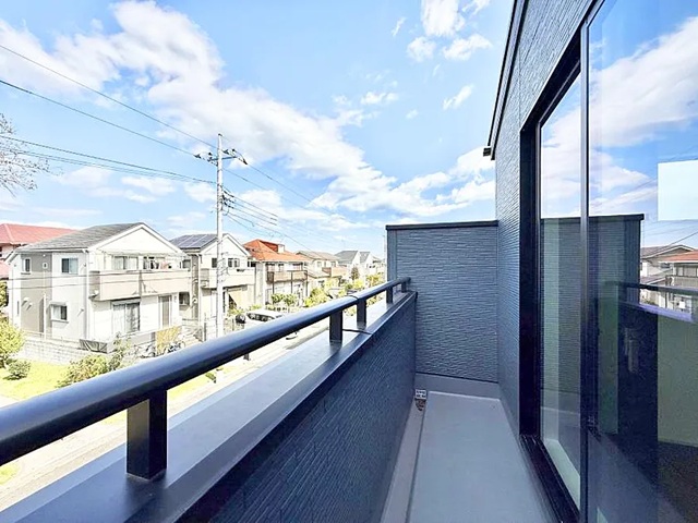八王子市丸山町の新築戸建て2号棟のバルコニーの写真