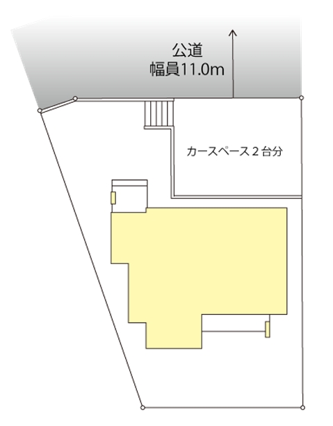 八王子市七国4丁目の中古戸建ての区画図の写真