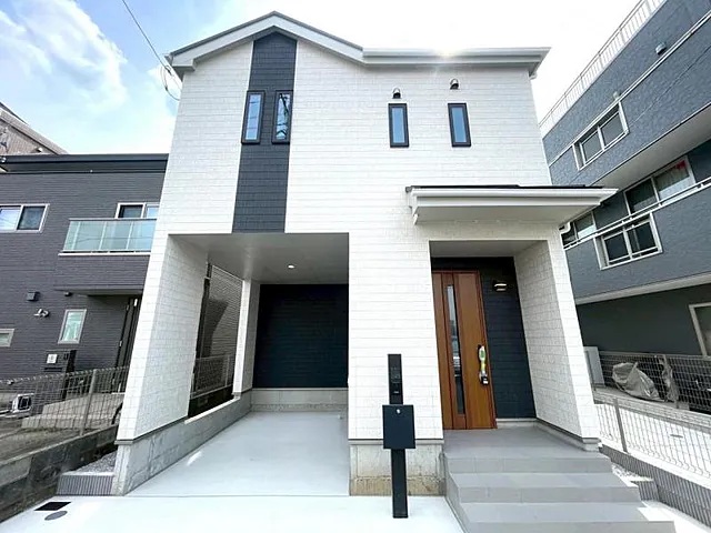八王子市大和田町5丁目の新築戸建てA号棟の外観の写真