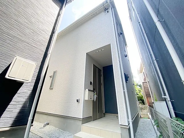 八王子市大和田町7丁目の新築戸建て1号棟の外観の写真