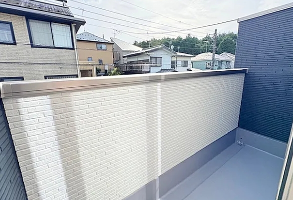 町田市相原町の新築戸建てのバルコニーの写真