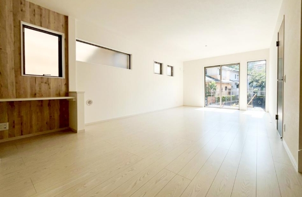 町田市東玉川学園2丁目の新築戸建て1のリビングの写真