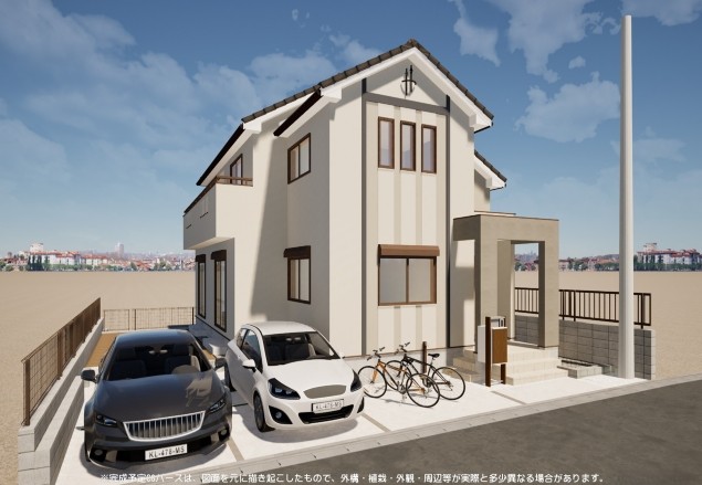 町田市玉川学園4丁目の新築戸建ての外観の写真