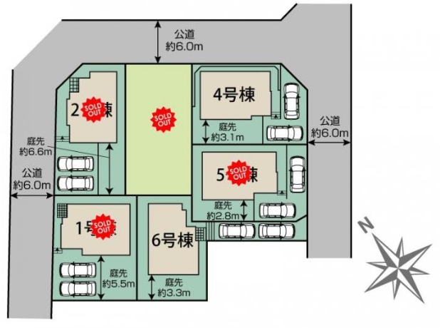 町田市図師町の新築戸建て4の区画図の写真