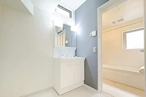 相模原市中央区宮下本町3丁目の新築戸建て1の洗面化粧台の写真