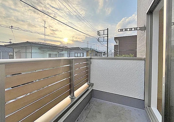 相模原市中央区小山1丁目の新築戸建てバルコニーの写真