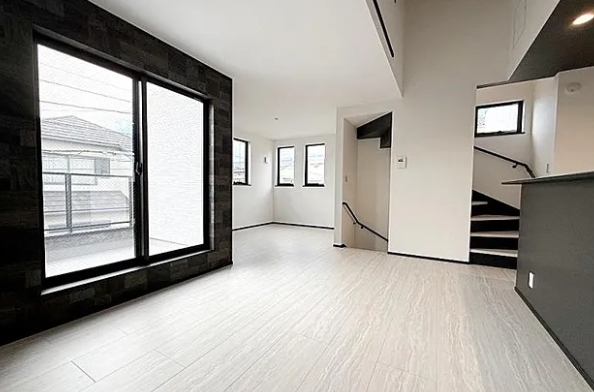 相模原市中央区高根2丁目の新築戸建てのダイニングの写真