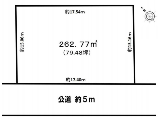 相模原市南区御園2丁目の土地の区画図