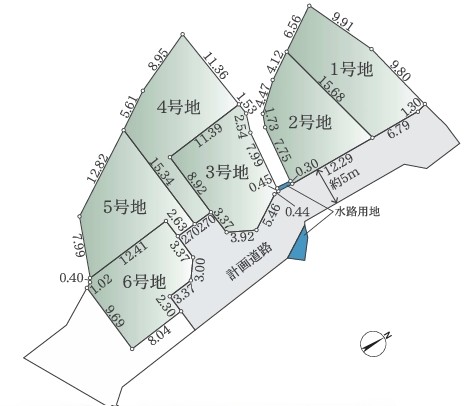 八王子市小比企町の土地6区画の外観の写真