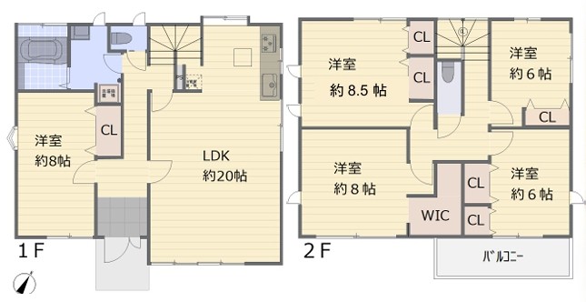 八王子市南陽台3丁目の中古戸建ての間取図の写真