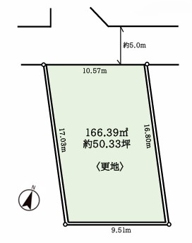 八王子市下恩方町の土地の区画図の写真