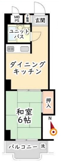 町田市原町田2丁目の中古マンション3階部分の間取図