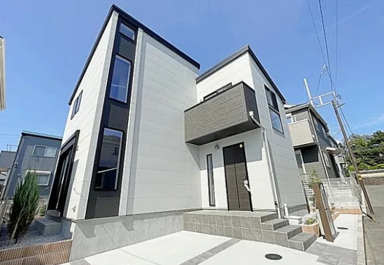 町田市本町田の新築戸建て1号棟の外観の写真