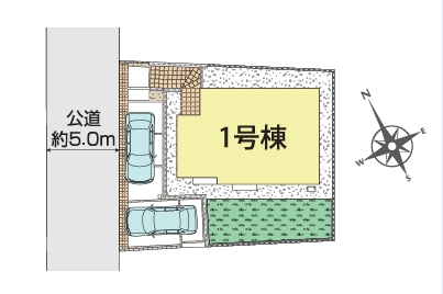 町田市金井ヶ丘3丁目の新築戸建ての区画図の写真