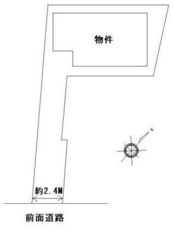 町田市南つくし野2丁目の中古戸建ての区画図