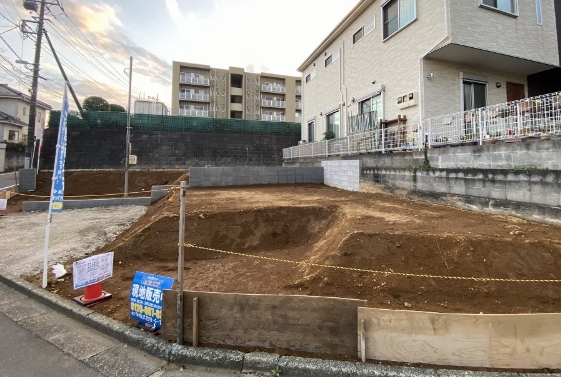 町田市忠生2丁目の新築戸建て1号棟の外観の写真