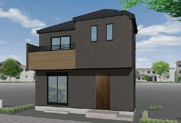 町田市玉川学園2丁目の新築戸建て1号棟の外観の写真