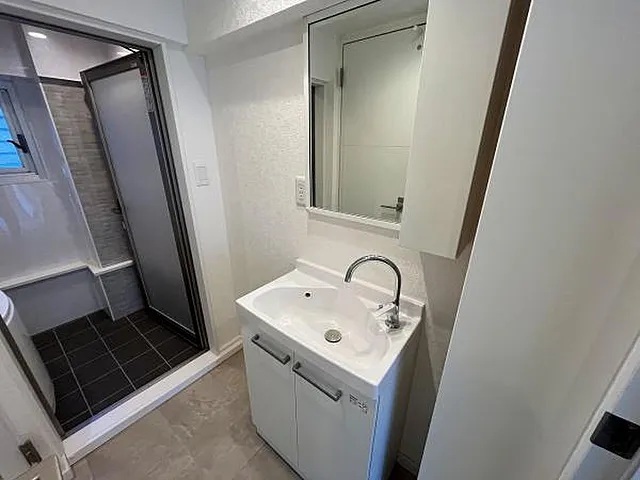 町田市鶴川6丁目の中古マンション1階部分の洗面化粧台の写真