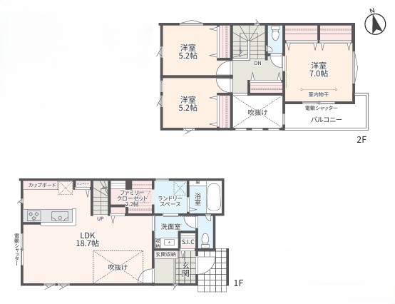 相模原市中央区淵野辺本町3丁目の新築戸建て10号棟の間取図の写真