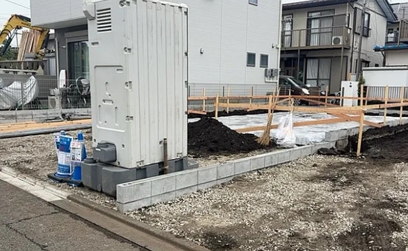 相模原市中央区上溝の新築戸建て1号棟の外観の写真