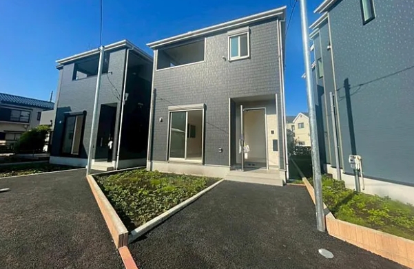 相模原市中央区上溝の新築戸建て3号棟の外観の写真