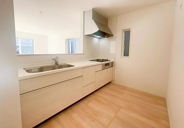 相模原市中央区上溝の新築戸建て3号棟のキッチンの写真