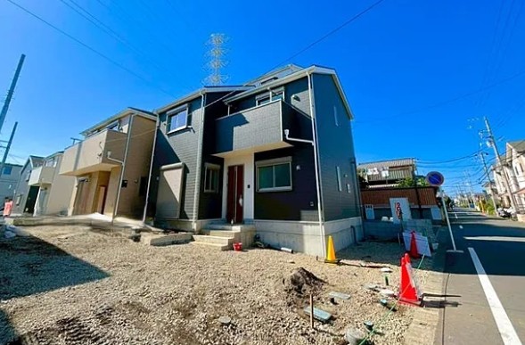 相模原市中央区共和3丁目の新築戸建て1号棟の外観の写真