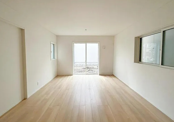 相模原市中央区共和3丁目の新築戸建て1号棟のリビングの写真