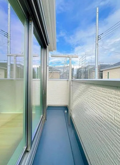 相模原市中央区共和3丁目の新築戸建て6号棟のバルコニーの写真