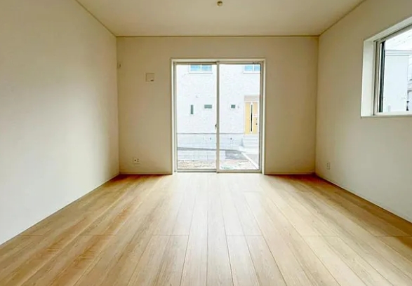 相模原市中央区共和3丁目の新築戸建て6号棟のリビングの写真