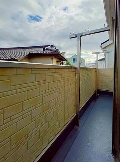 相模原市中央区共和3丁目の新築戸建て8号棟のバルコニーの写真