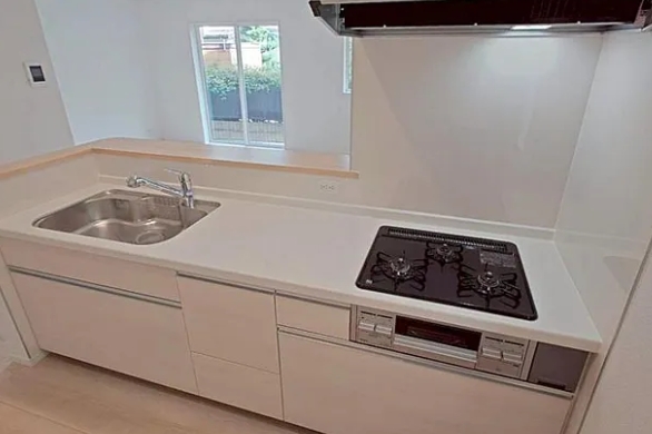 相模原市中央区共和3丁目の新築戸建て8号棟のキッチンの写真